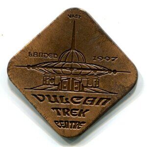 Canada Vulcan Alberta "Star Trek" $4 Medal (b857-7)
